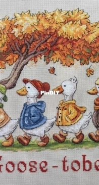 Goose-tober.  Designer Anastasiia Yermakova.