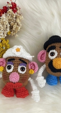 Gil Amigurumi - Gilson Viana - Mr. & Mrs. Potato - Sr & Sra Batata - Potuguese
