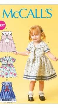 McCalls M6913 Childrens Dress (6m - 4)