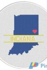 Daily Cross Stitch - Indiana Love