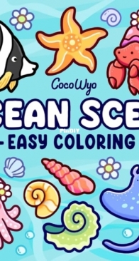 Ocean Scene - Bold-easy Coloring Book - Coco Wyo
