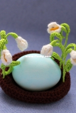 Kitten1601 - Galina Pisarenko - Easter Nest with Snowdrops - Russian - Free