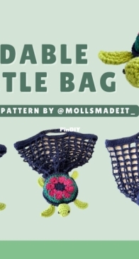 Molls Made It - Molly Tague - Foldable Turtle Bag