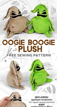 Sew Desu Ne? - Oogie Boogie Plush - Free