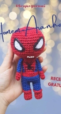 Bosquegurumi - Paola Fajonni - Spiderman - Homem Aranha - Portuguese - Free