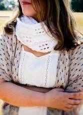 Milkweed Infinity Scarf by kalurah hudson