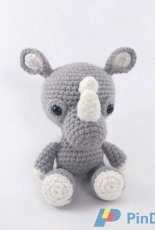 Affordable Cuteness - Theresas Crochet Shop - Theresa Grey / Kicher - Crocheted Rhino
