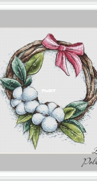 Wreath With Cotton by Evgeniya Poluektova