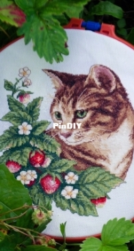 Кларт 8-174 Кошка в клубнике