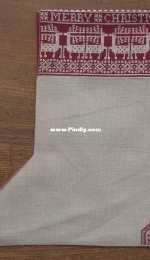 Modern Folk Embroidery-A Nordic Christmas Stocking