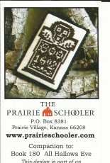 The Prairie Schooler Book 180 Mini Card - All Hallows Eve - Boo Tombstone