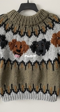 Puppy Dog Sweater by Hollie Soave