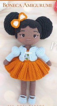 Mimos em Crochê - Rosi Barros - Doll Zoe - Boneca Zoe - Portuguese