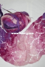 Purple Wave Shawl by Gold lola-English-German-Free