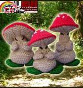 Delicious Crochet - Paola Navarro - The three Oriental Mushrooms
