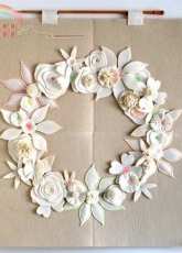 The Purl Bee-Felt Flower Winter Wreath-Free Pattern