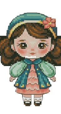 Spring dolls pattern set - Doll 5 by Maria Brovko - Xsd