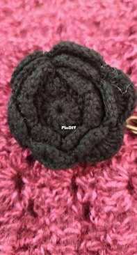 Crocheted brooch