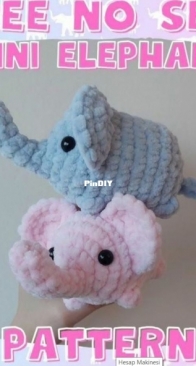 Nooks Hooks Shop - Anoek Strumane - No Sew Mini Elephant - Free