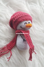 LaCritza - Smiling mini  Snowmans hat and scarf - German - Free