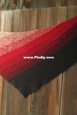 Diagonal ombre shawl