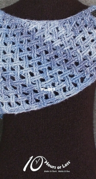 Glistening Glacier Shawl - 10 Hours or Less - English