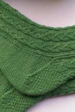 Green Gable Socks by Louise Tilbrook