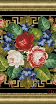 Berlin Woolwork - Diakot - Composition with flowers