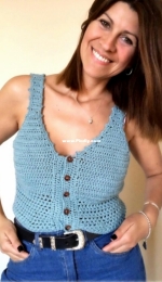 Atrapa Sueños Crochet - Lorena - Top Cielo - Spanish