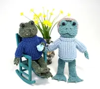Frog Friends by Barbara Prime - Fuzzy Mittens - English