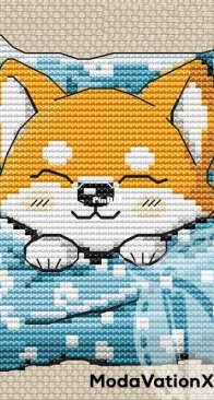 ModaVationXStitch - Shiba-inu by Tatyana Shayko