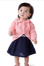 Yarnspirations - Bernat - Baby Party Cardi - Free