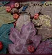 Aunt Mannys Creations - Primitive Fall Leaf Ornies