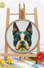 Awesome Pattern Studio C685 - Mandala Boston Terrier