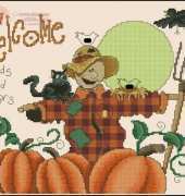 Stoney Creek  Book 261 Stitch or treat_Scarecrow Welcome
