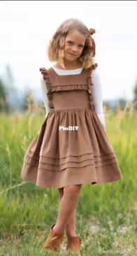 Peony Patterns - Pansy Pinafore - Sizes 1-14 Years