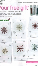 Snowflakes by Joanne Sanderson from The World of Cross Stitching TWOCS 119 XSD