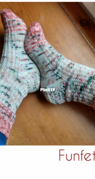 Funfetti Fade Socks by Gwen Moeller - Gweneverafter Designs