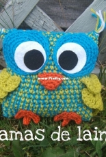 L amas de laine - Sandra La Madeleine - Square Buddies the Owl - free - french
