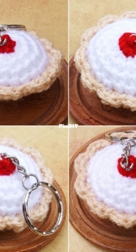 Crochet at Teris - Teri Hamilton - Cherry Bakewell Keychains - Free