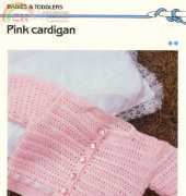 Unknown Designer -  Pink Cardigan Baby