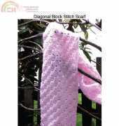 Diagonal Block Stitch Scarf
