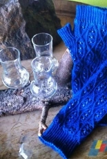 Brilthor-Beaded Fingerless Gloves/Mitts by Janina Böttger-Englisg,German-Free