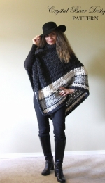 Crictal Bear Designs -Bernadette Prokopetz - Chunky Turtleneck Poncho - Eng