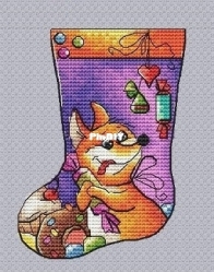 Magic Thread - Alexa Kiss - Sock with a Chanterelle by Alexandra Kiseleva XSD