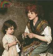 Artecy Cross Stitch - The Knitting Lesson