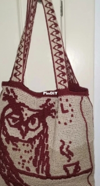 Interlocking owl bag