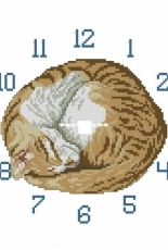 Cat Clock from Jeanette Crews Designs 182 Cattitudes The Eighth Litter