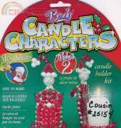 Cousins Beady- Candle Characters Mrs Claus