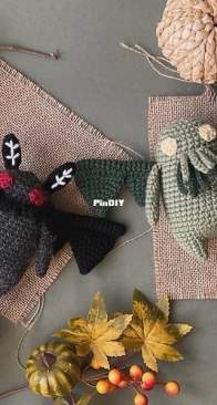 Mothman and Cthulhu by little forest makes